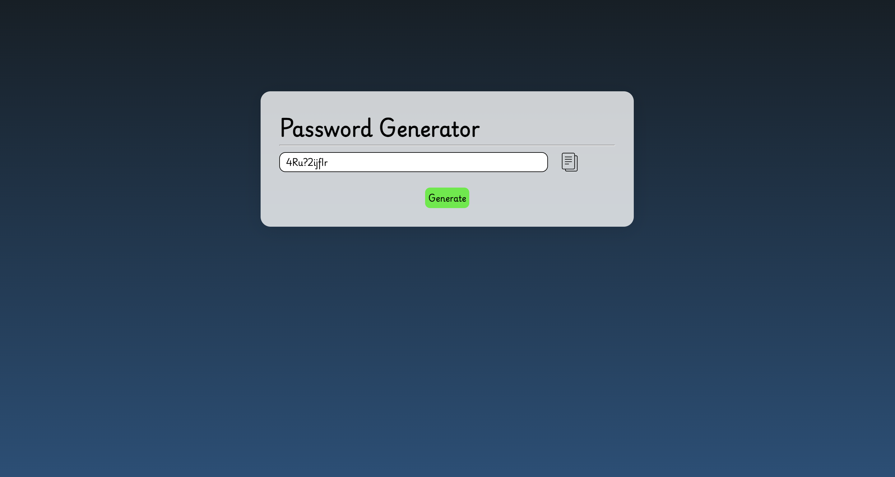 password generator website