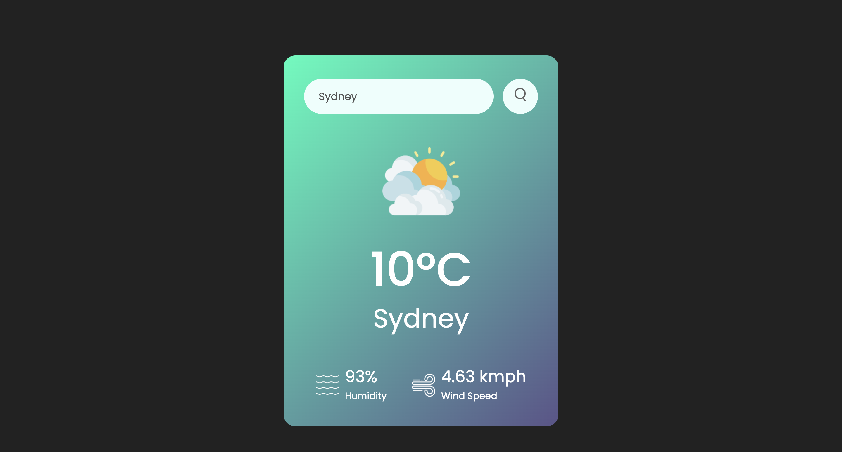 Weather website